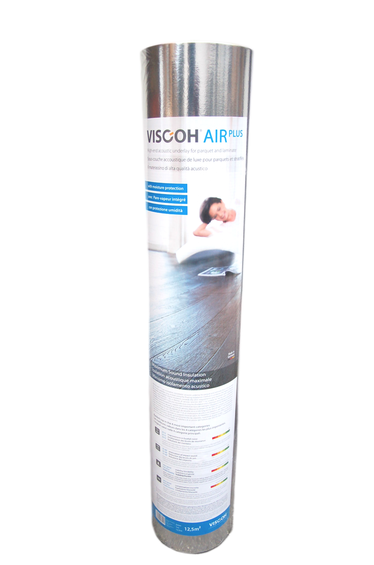 Air Plus-Dämmunterlage, inkl Dampfbremse, 2mm - 12,5 m²